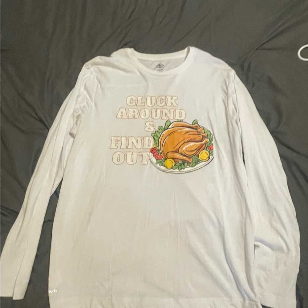 Athletic Works White Long Sleeve Shirt